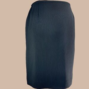 Tahari ASL Skirt Pencil Black Pin Striped Business Size 12 Lined ang-798218 ang-